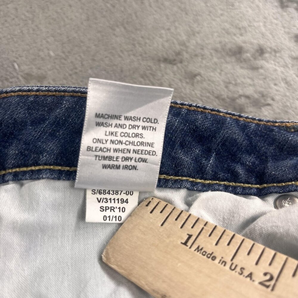 Banana Republic Jeans Womens 8 Blue Stretch Denim Straight Leg Classic Fit Pants - Picture 12 of 16